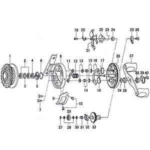 ダイワ(Daiwa) バイキング 極50 パワーバージョン パーツ:ストッパーSP(L)(部品No.018)