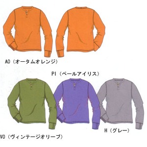 LATERRA(ラテラ) ダクロンQDコットンワッフルヘンリー S H(グレー)