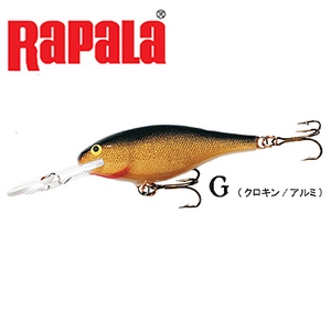 Rapala（ラパラ） シャッドラップ SR-7 G（クロキン）
