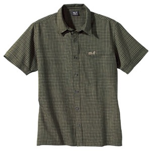 Jack Wolfskin（ジャックウルフスキン） モスキートシャツ M's LL（EU規格） 876（オリーブハニーチェック）