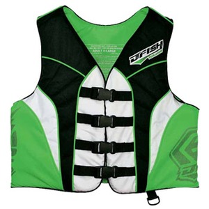 J-FISH ボルケーノ2ライフベスト S GREEN
