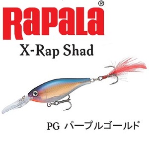 Rapala（ラパラ） X-Rap Shad XRS-6 PG（パープルゴールド）