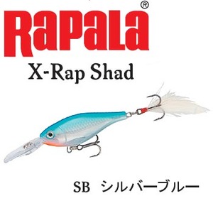 Rapala（ラパラ） X-Rap Shad XRS-6 SB（シルバーブルー）
