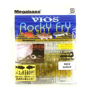メガバス（Megabass） VIOS Rocky Fry CurlyDot-Tail 1.5インチ SHRIMP