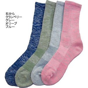 エアモンテ（AIRMONTE） 備長炭ウォーキングソックス L グレー