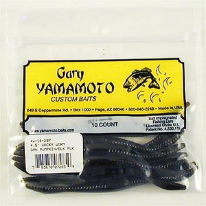 ゲーリーヤマモト（Gary YAMAMOTO） ワッキーワーム4.5” 297 グリーンパンプキン