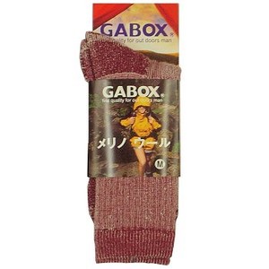 GABOX（ガボックス） メリノウールソックス L ワイン