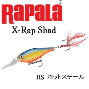 Rapala（ラパラ） X-Rap Shad XRS-8 HS（ホットスチール）