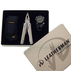 LEATHERMAN（レザーマン） Surge・サージ（ナイロンシース）&カラビナ式時計ギフトセット