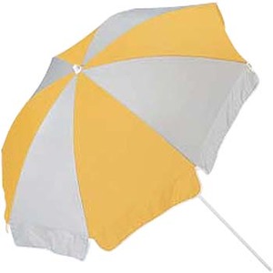 キャプテンスタッグ（CAPTAIN STAG） ハロースカイパラソル 180cm イエロー×グレー