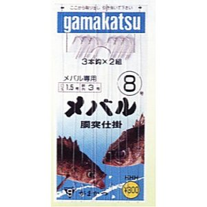 がまかつ（Gamakatsu） メバル胴突仕掛 鈎9／ハリス0.8 白