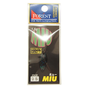 FOREST（フォレスト） フォレスト MIU（ミュー） 1.5g 25（ブラック（青ラメ入り））