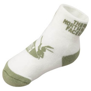 THE NORTH FACE（ザ・ノースフェイス） USAGI Color Socks Short KID's JM WS（ホワイト×ヤングセイジ）
