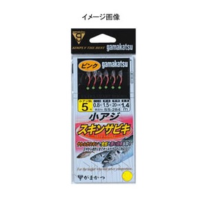 がまかつ（Gamakatsu） 小アジスキンサビキ 鈎6／ハリス0.8 ピンク