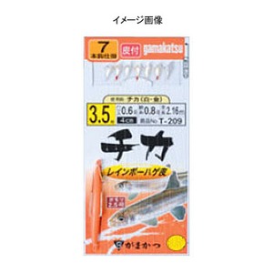 がまかつ（Gamakatsu） チカレインボーハゲ皮仕掛 4号 赤