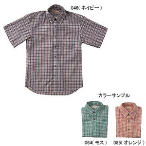 Fox Fire（フォックスファイヤー） QDSサッカーチェックシャツS／S M’s S 085（オレンジ）