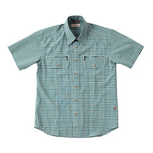 Fox Fire（フォックスファイヤー） スコーロンミニチェックシャツS／S M's L 060（グリーン）