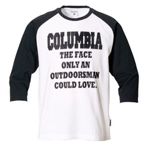 Columbia（コロンビア） アウトドアズマンラバー3／4Tシャツ S 100（White×Black）
