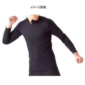 ミズノ（MIZUNO） ヘビーウエイトジップアップ長袖シャツ L 09（ブラック）