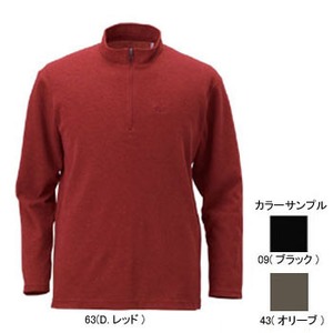ミズノ（MIZUNO） ブレスサーモ・サーマルライト長袖ジップネックシャツ Men's M 09（ブラック）