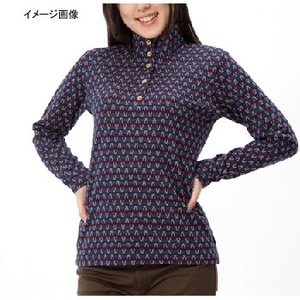 ミズノ（MIZUNO） ブレスサーモ・ジャカードボタンネックシャツ Women's S 14（ネイビー）