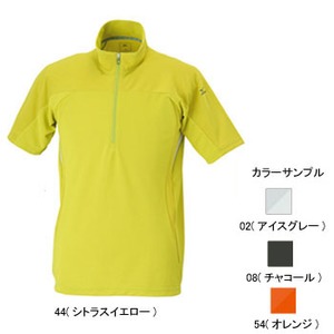 ミズノ（MIZUNO） ドライベクター・ライトメッシュ半袖ジップネックシャツ Men's XL 02（アイスグレー）