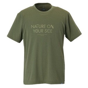ミズノ（MIZUNO） アイスタッチ・プリントTシャツ Men's M 34（ディープグリーン）
