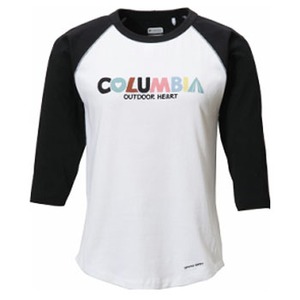 Columbia（コロンビア） ウィメンズ レトロパワー3／4Tシャツ L 010（Black）