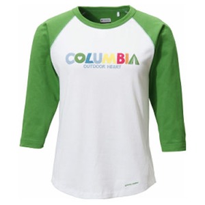 Columbia（コロンビア） ウィメンズ レトロパワー3／4Tシャツ L 322（Celtic）