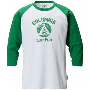 Columbia（コロンビア） キャンプファイヤー3／4Tシャツ M 344（Kelly）