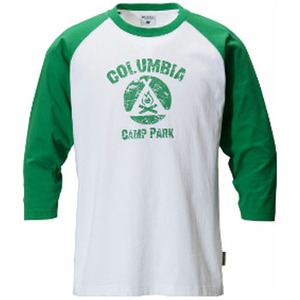 Columbia（コロンビア） キャンプファイヤー3／4Tシャツ XS 344（Kelly）