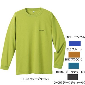 モンベル(montbell) WIC.ロングスリーブT Men's M BL(ブルー)