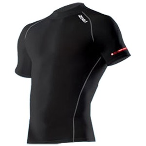 2XU（ツー・タイムズ・ユー） Compression S／S Top Men's L Black×Black