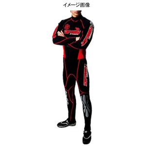 J-FISH アドバンスウェットスーツ Men's LB BLACK×RED