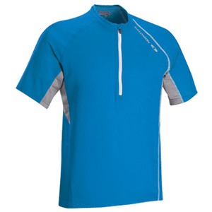 SALOMON（サロモン） トレイルランナー II 半袖ジップ テックTEE Men's L プロセスブルーX×アルミニウム