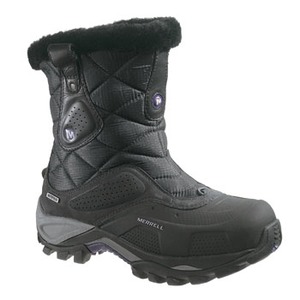 MERRELL（メレル） ホワイトアウトミッドナイロンウォータープルーフ Women's 7／24cm Black