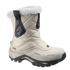 MERRELL（メレル） ホワイトアウトミッドナイロンウォータープルーフ Women's 7.5／24.5cm Silver Birch
