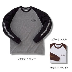 エバーグリーン（EVERGREEN） EGロングTシャツCタイプ（ツートン色） 3L チョコ×ホワイト