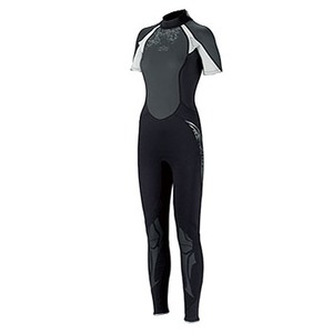 Gill（ギル） Hurakan Short Arm Wetsuit Women's 10 Black×Silver