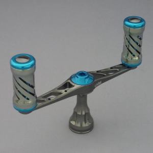 リブレ（LIVRE） パーツ：Dハンドル Type6 シマノS1タイプ 95mm GME（ガンメタ×エメラルドブルー）