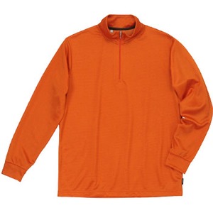 ミズノ(MIZUNO) ブレスサーモ ミニボーダーシャツ Men's XL 54(オレンジ)