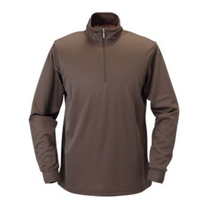 ミズノ(MIZUNO) ブレスサーモ ミニボーダーシャツ Men's L 55(ブラウン)