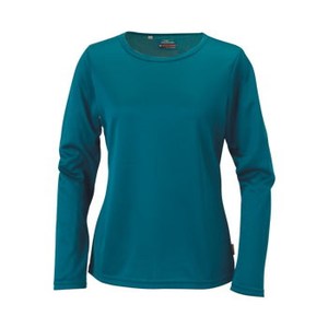 ミズノ（MIZUNO） ブレスサーモ ミニボーダーシャツ Women's XL 32（ブルーグリーン）