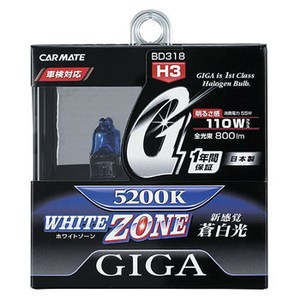GIGALUX（ギガルクス） ホワイトゾーン H3 55W ホワイト