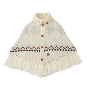 FJALL RAVEN（フェールラーベン） ニットポンチョ フリー 01（オフホワイト）