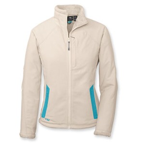 OR（アウトドアリサーチ） ハビタット ジャケット Women's S CREAM×TURQUOISE