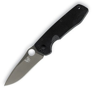 BENCHMADE（ベンチメード） Vex， Black G-10 Handle， BP Coated Blade， Plain