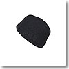 手編みのシルク100％ニット帽子 471 黒