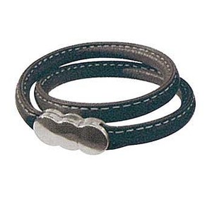 erg(エルグ) レザーブレス ダブル XL ダークグレー