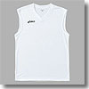 ノースリーブシャツ L・0190（ホワイト×ブラック）